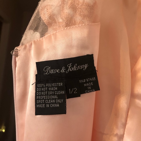 Dave and Johnny PROM Dress, size 1 / 2 - Picture 5 of 8